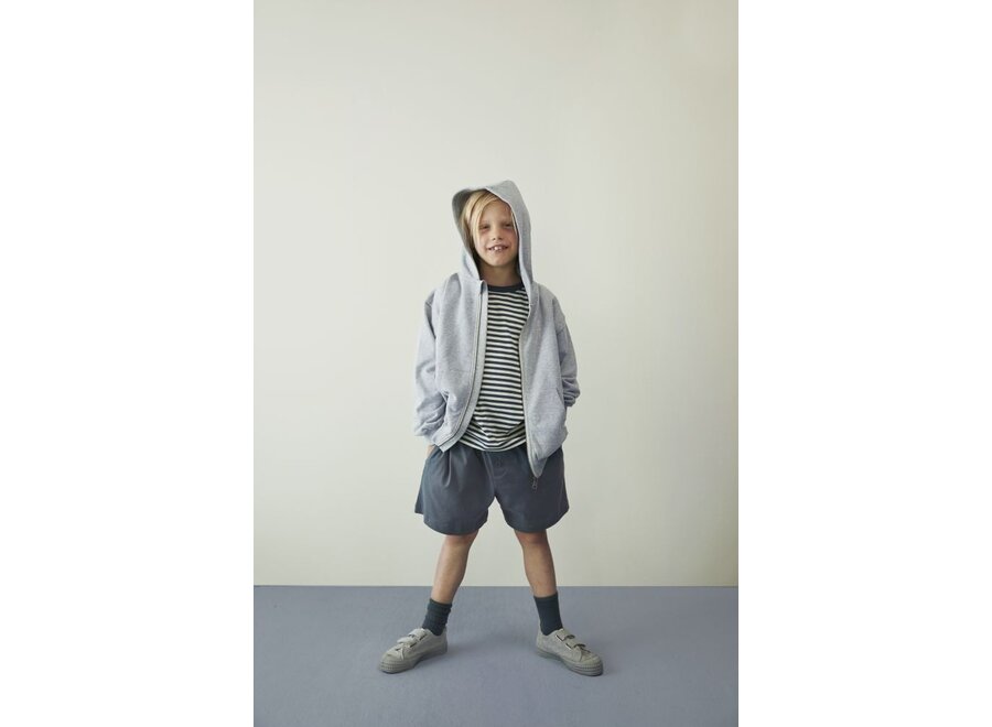 Gray Label | Button Shorts GOTS Blue Grey