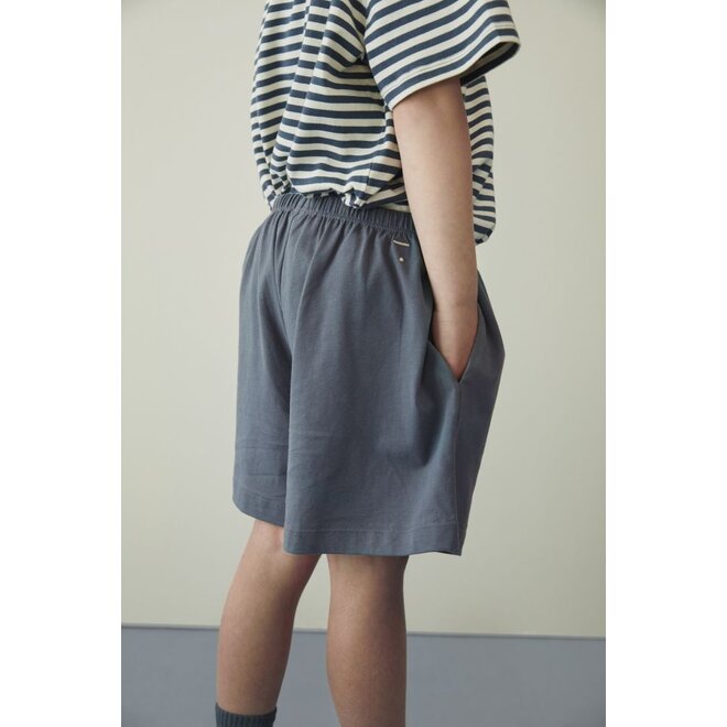 Gray Label | Button Shorts GOTS Blue Grey