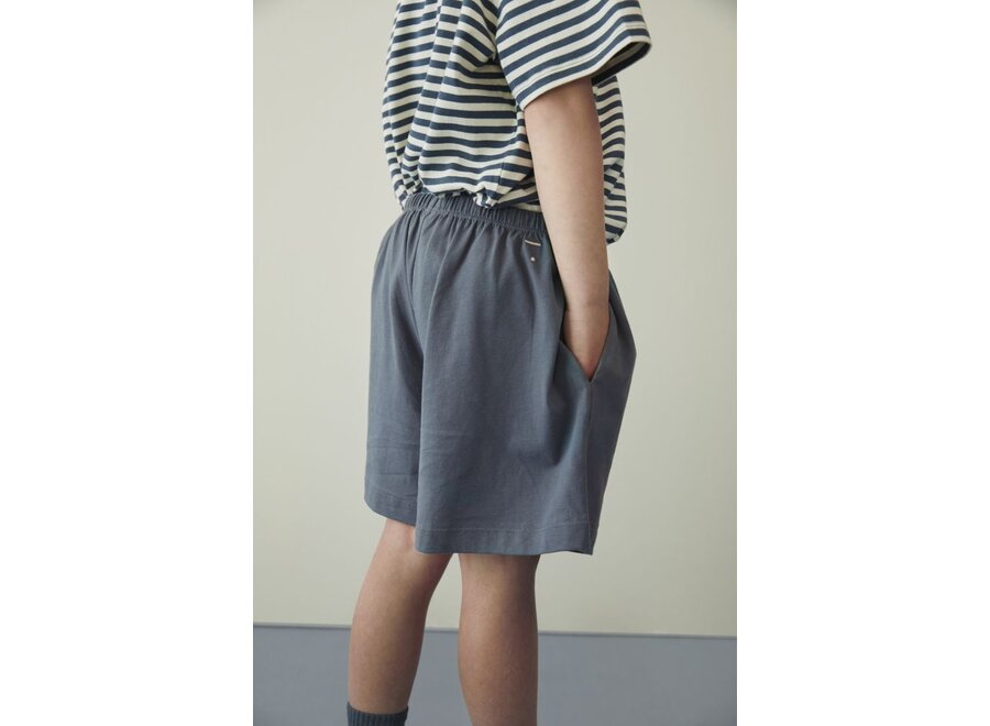Gray Label | Button Shorts GOTS Blue Grey