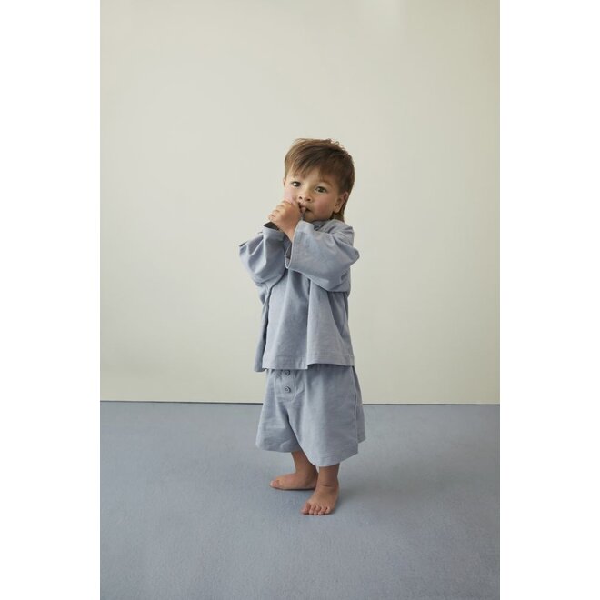 Gray Label | Button Shorts GOTS Stone Grey