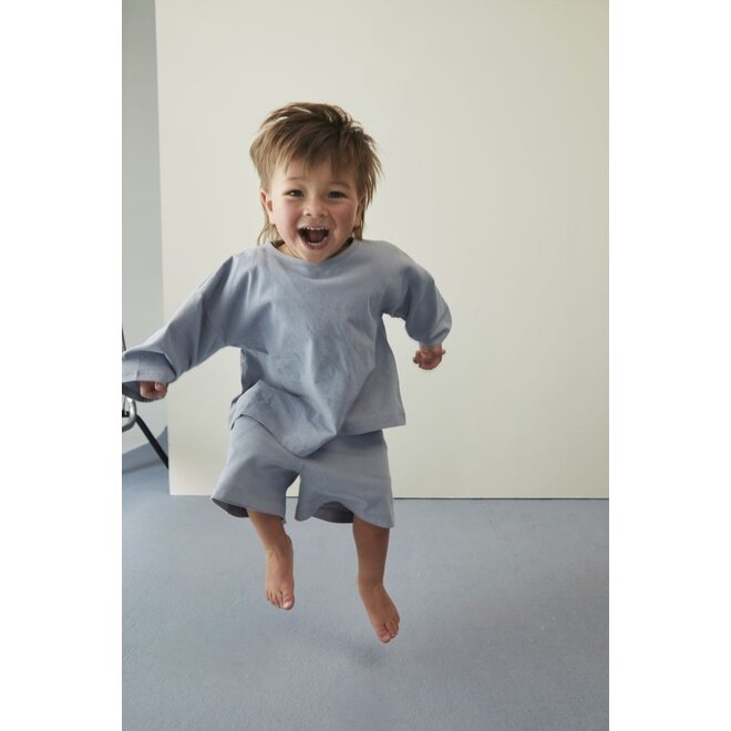 Gray Label | Button Shorts GOTS Stone Grey