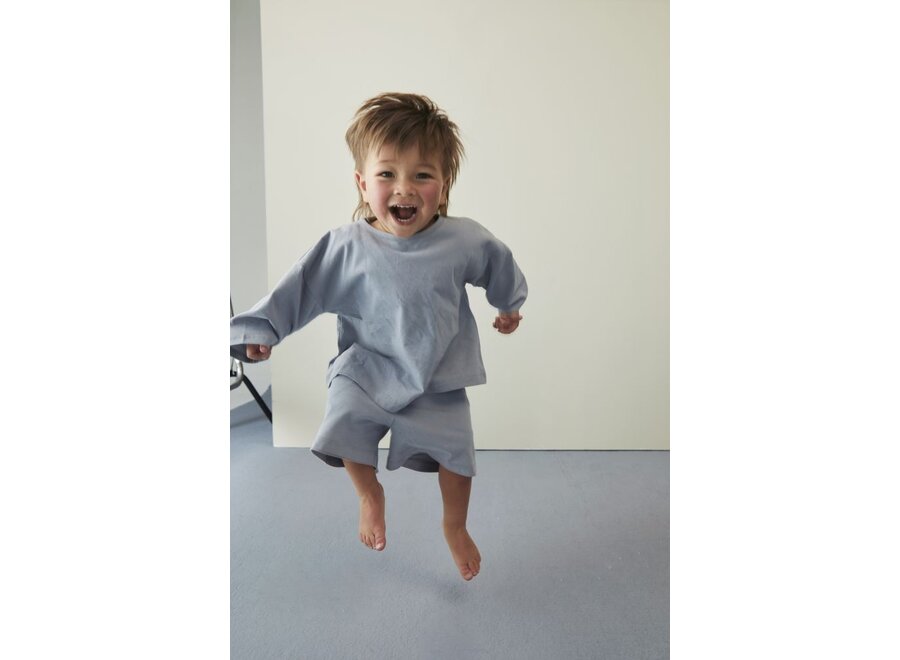 Gray Label | Button Shorts GOTS Stone Grey