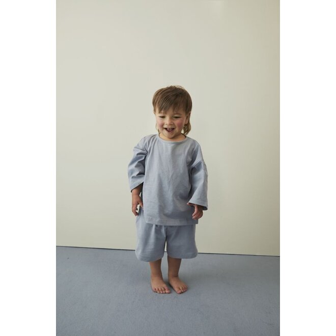 Gray Label | Button Shorts GOTS Stone Grey