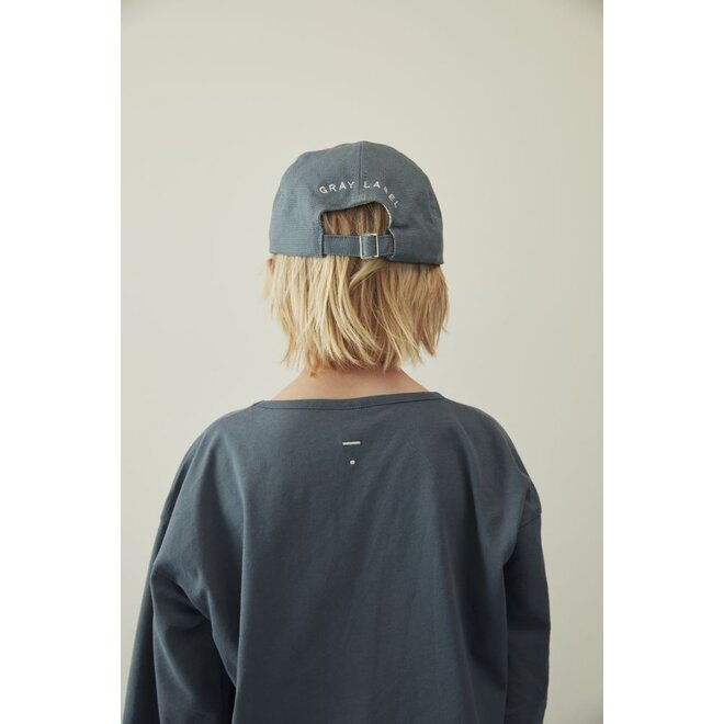 Gray Label | Dropped Shoulder Tee GOTS Blue Grey