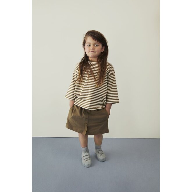 Gray Label | Dropped Shoulder Tee GOTS Woody / Cream