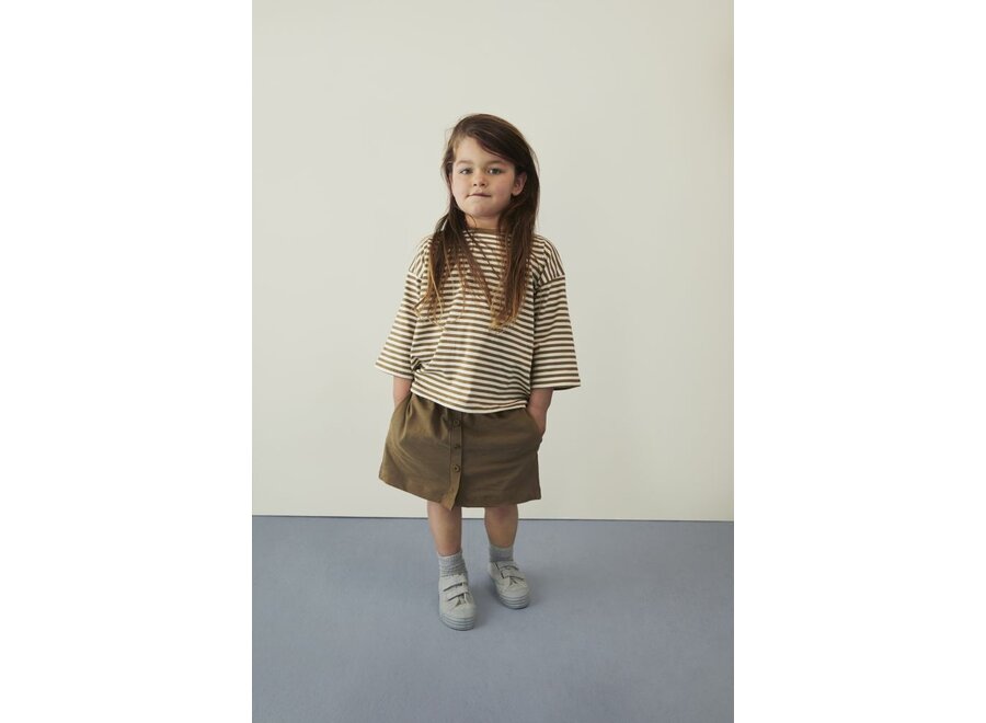 Gray Label | Dropped Shoulder Tee GOTS Woody / Cream