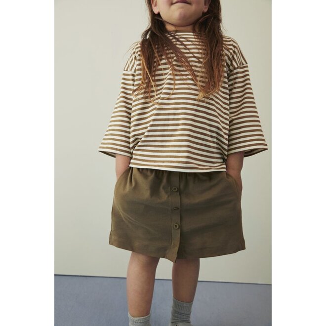 Gray Label | Dropped Shoulder Tee GOTS Woody / Cream