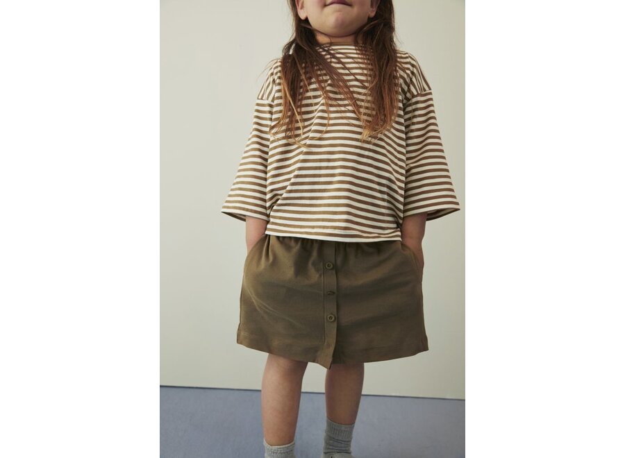 Gray Label | Dropped Shoulder Tee GOTS Woody / Cream