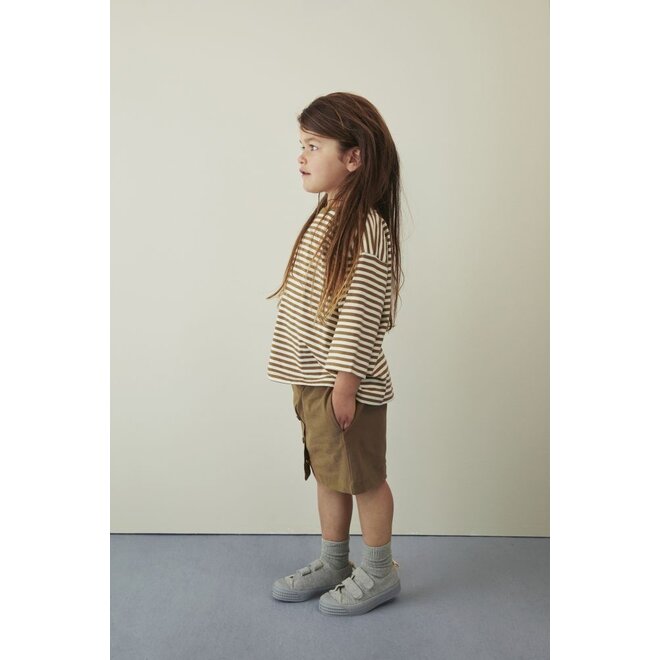 Gray Label | Dropped Shoulder Tee GOTS Woody / Cream