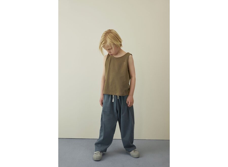 Gray Label | Pull Up Trousers GOTS Blue Grey