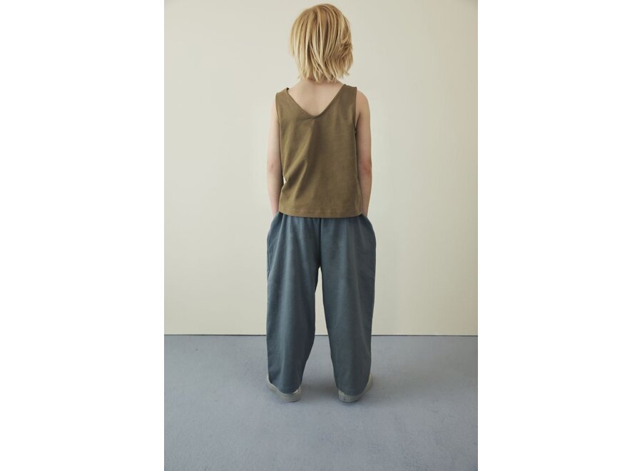 Gray Label | Pull Up Trousers GOTS Blue Grey