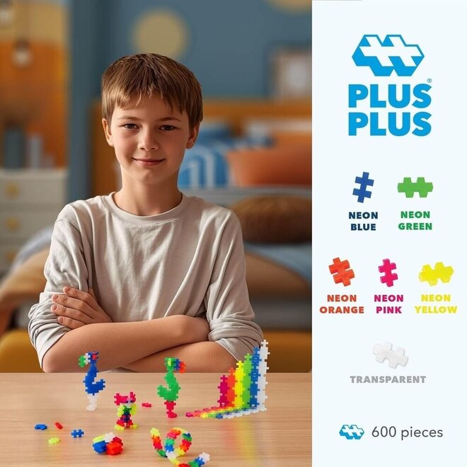 Plus-Plus | Neon Mix (600 pieces)