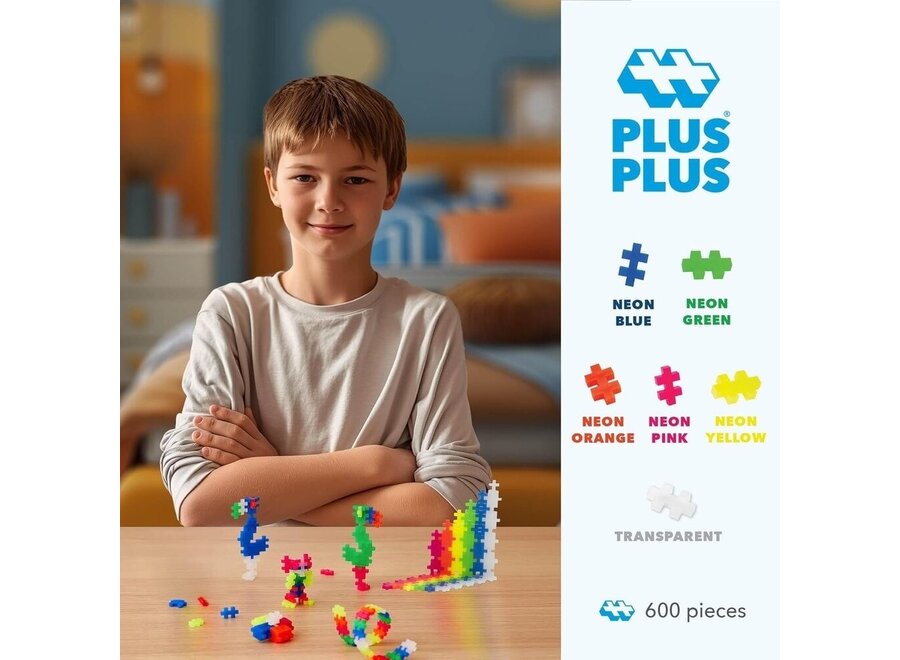Plus-Plus | Neon Mix (600 pieces)