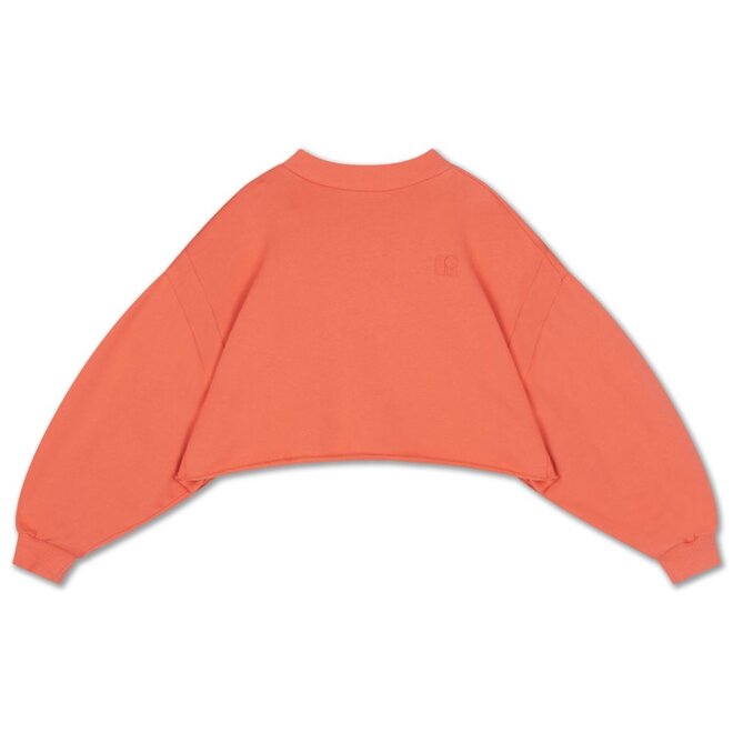 Repose ams | Crop Heart Sweater Coral Dusk