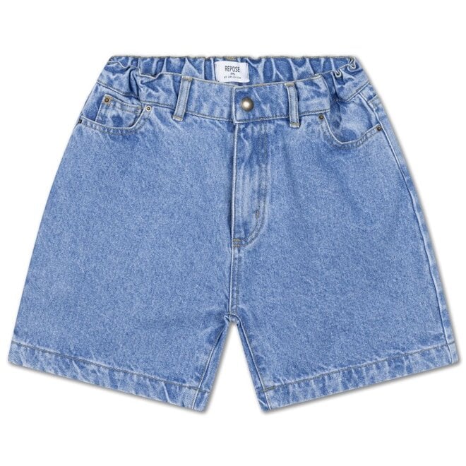 Jeans Short Steel Blue