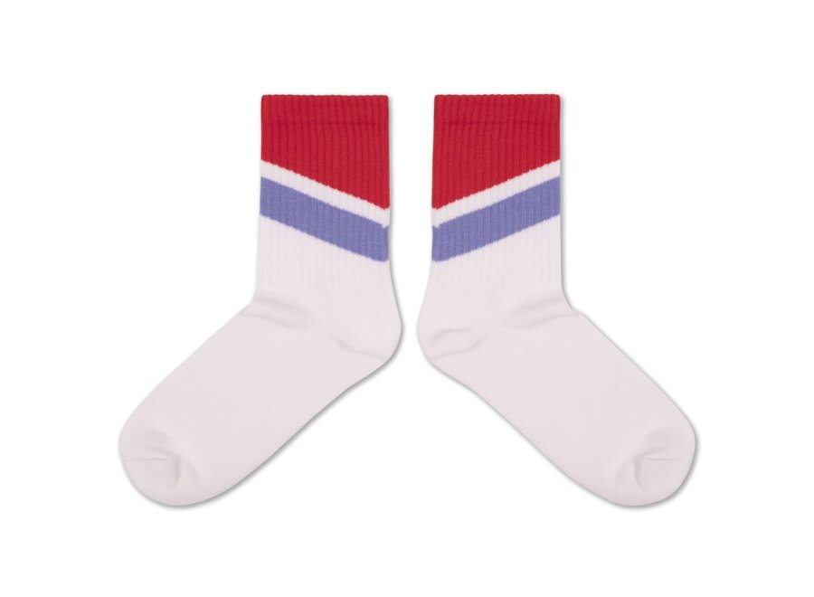 Sporty Socks White Stripe