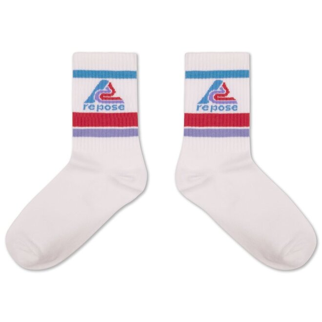 Repose ams | Sporty Socks 133 White Logo