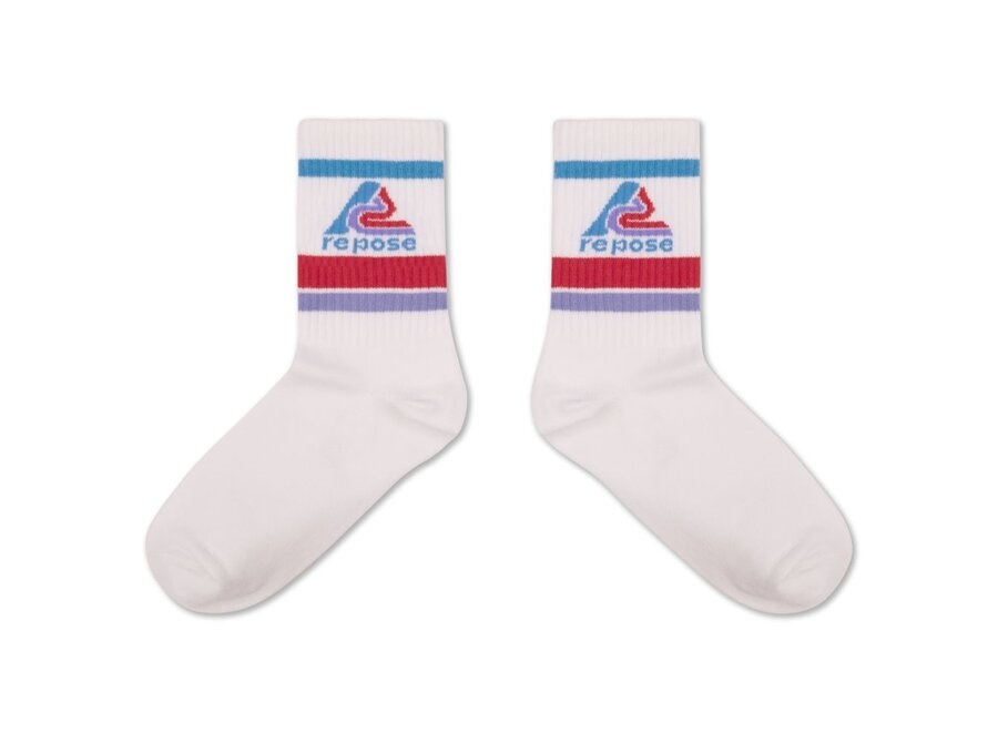 Repose ams | Sporty Socks White Logo