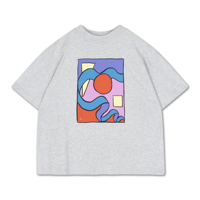 Repose ams | Boxy Tee Grey Melange