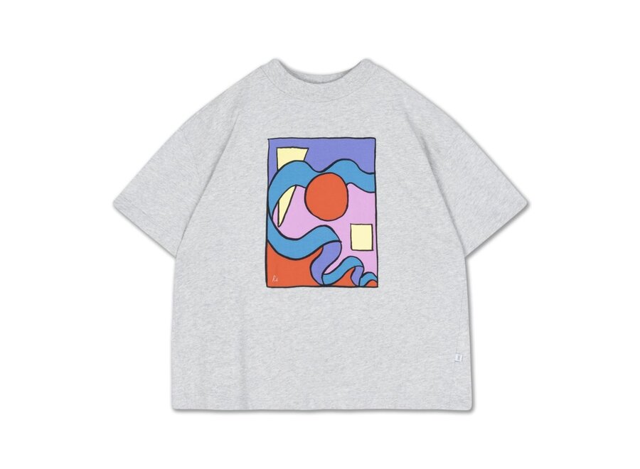 Repose ams | Boxy Tee Grey Melange