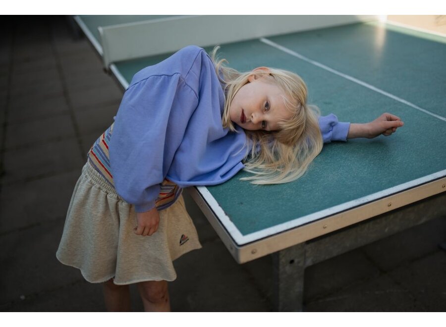 Repose ams | Crop Heart Sweater Glacier Bloom