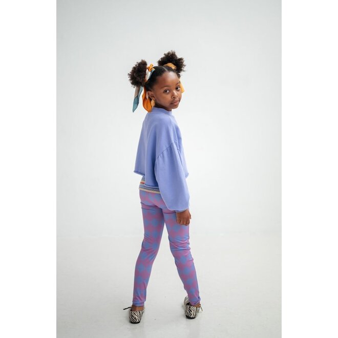 Repose ams | Crop Heart Sweater Glacier Bloom