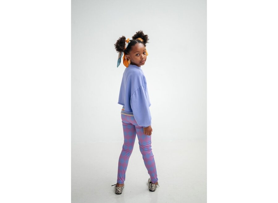 Repose ams | Crop Heart Sweater Glacier Bloom