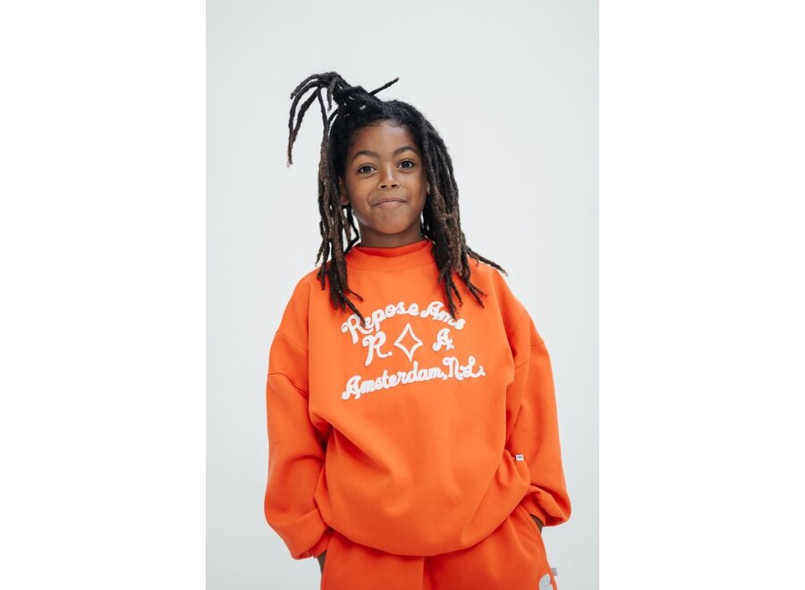 Repose ams | Crewneck Sweater Flame Red