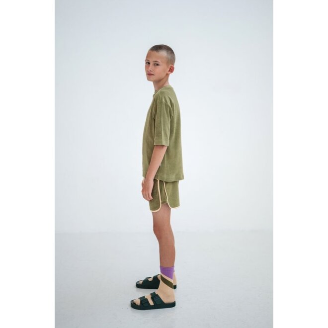 Repose ams | Sweat T-shirt Dark Khaki