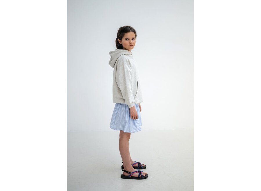 Repose ams | Button Down Rokje Oxford Stripe