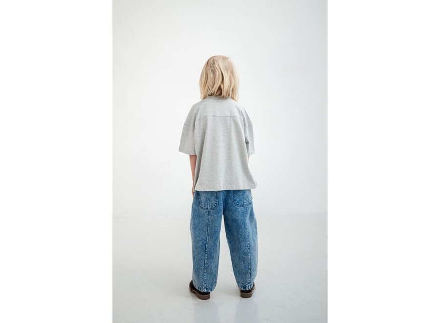 Repose ams | Boxy Tee Grey Melange