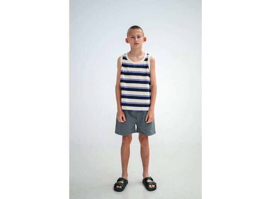 Repose ams | No Sweat Short Blue Stripe