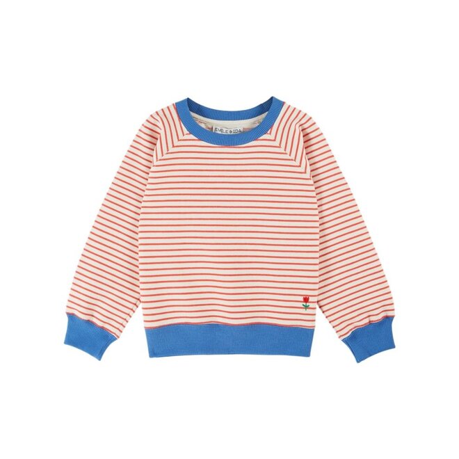 Striped Sweatshirt Rayure Rouge Fine