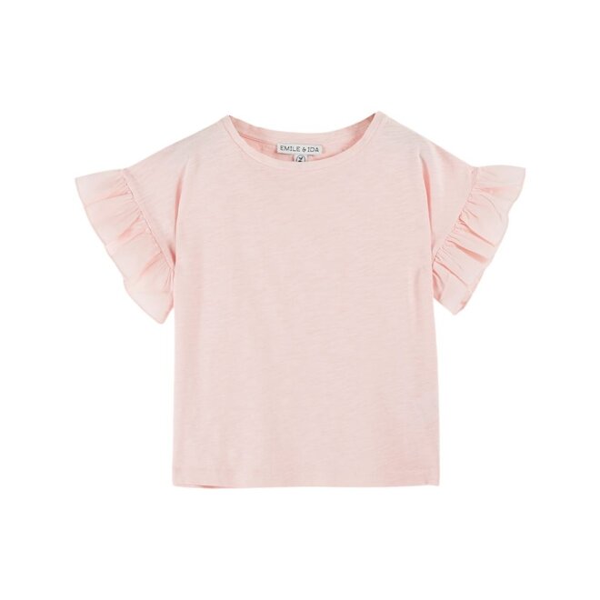 Emile et Ida | Slub Jersey Tee Shirt Macaron