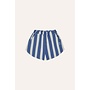 The Campamento | Blue Stripes Washed Shorts Blue