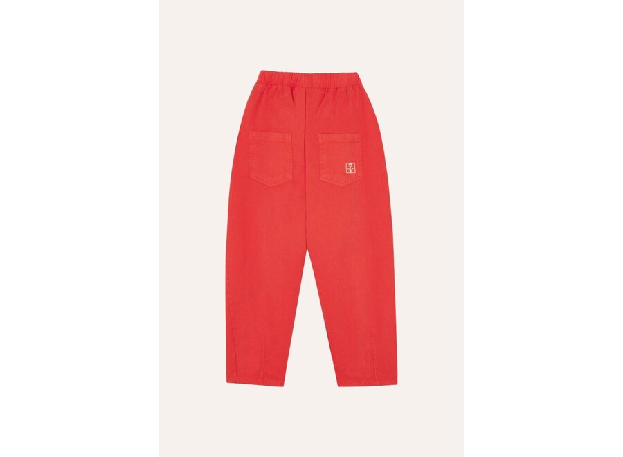 The Campamento | Red Washed Trousers Red