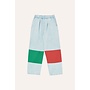 The Campamento | Bicolor Patches Denim Trousers Light Blue