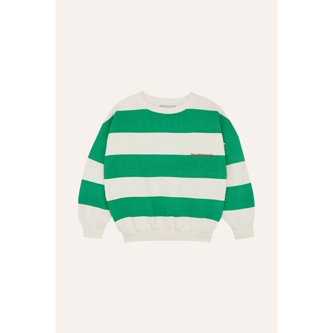 The Campamento | Green Stripes Sweatshirt Green