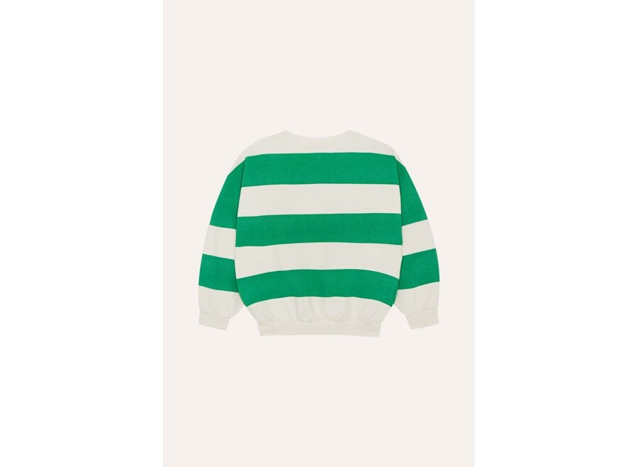 The Campamento | Green Stripes Sweatshirt Green