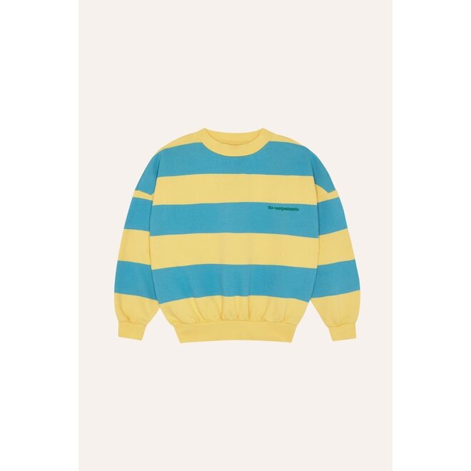 The Campamento | Blue Stripes Sweatshirt Yellow