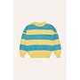 The Campamento | Blue Stripes Sweatshirt Yellow