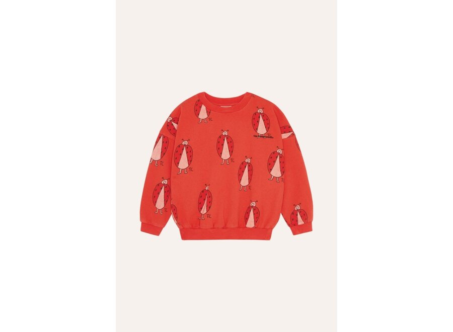 The Campamento | Ladybug Allover Sweatshirt Red