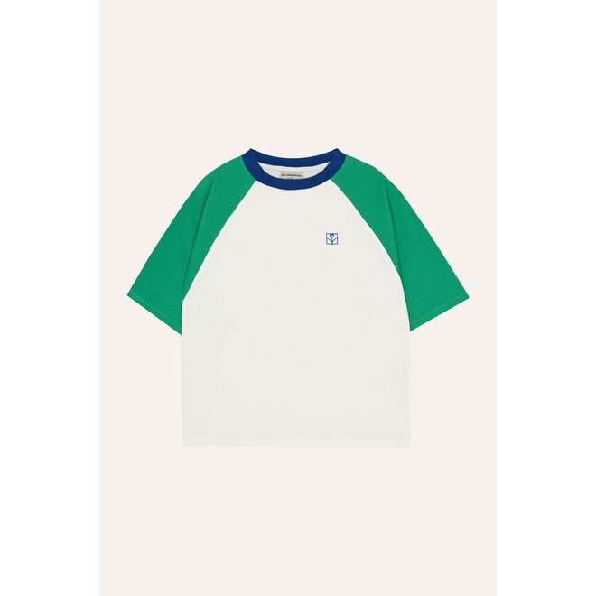 The Campamento | Color Block Green Tshirt Ecru