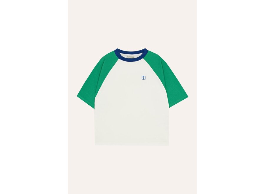The Campamento | Color Block Green Tshirt Ecru