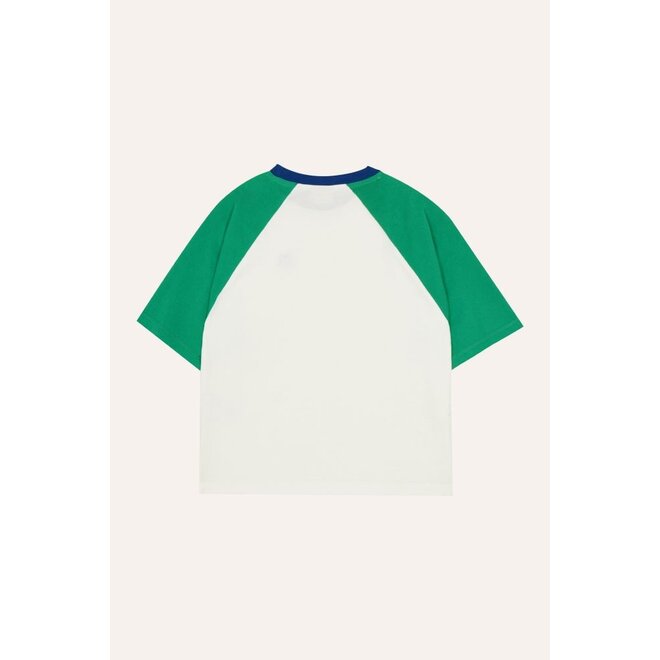 The Campamento | Color Block Green Tshirt Ecru