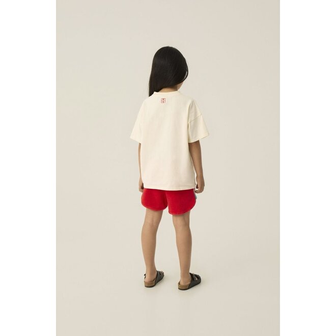 The Campamento | Red Color Block Shorts Red