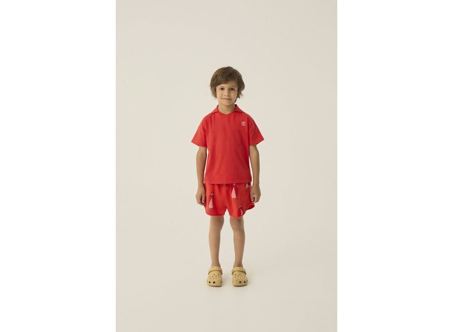 The Campamento | Ladybug Allover Shorts Red