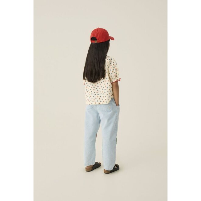 The Campamento | Bicolor Patches Denim Trousers Light Blue