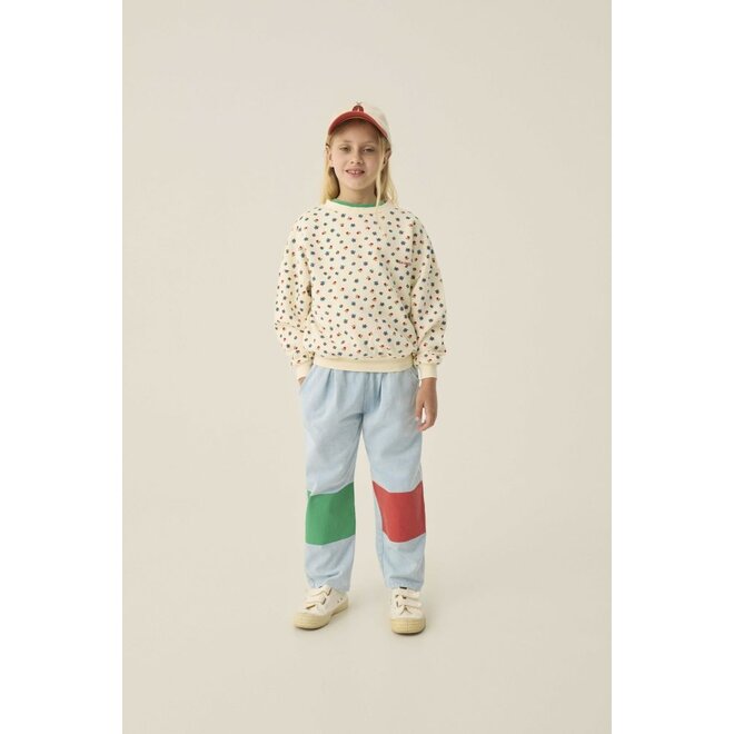 The Campamento | Bicolor Patches Denim Trousers Light Blue