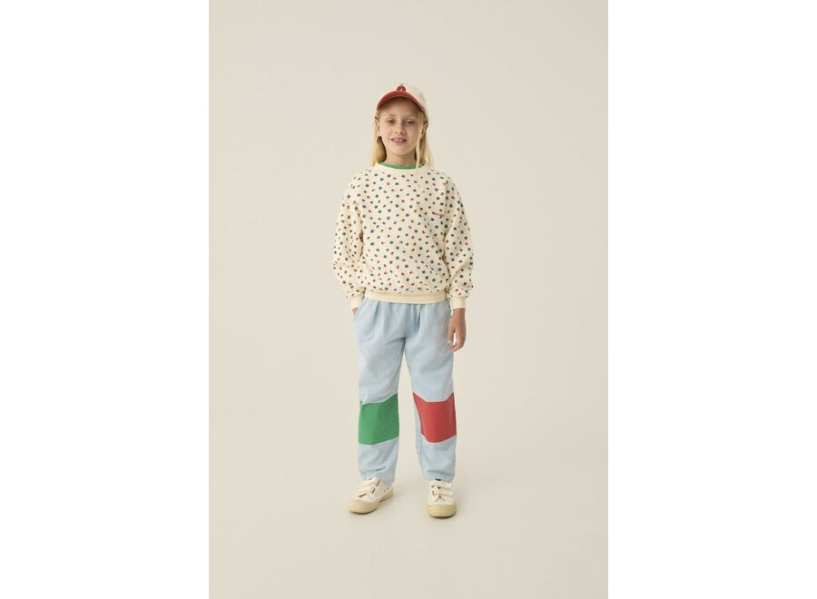 The Campamento | Bicolor Patches Denim Trousers Light Blue